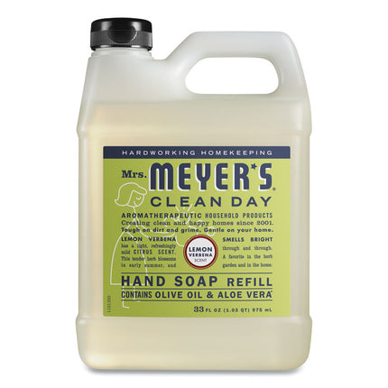 Clean Day Liquid Hand Soap Refill, Lemon Scent, 33 oz, 6/Carton