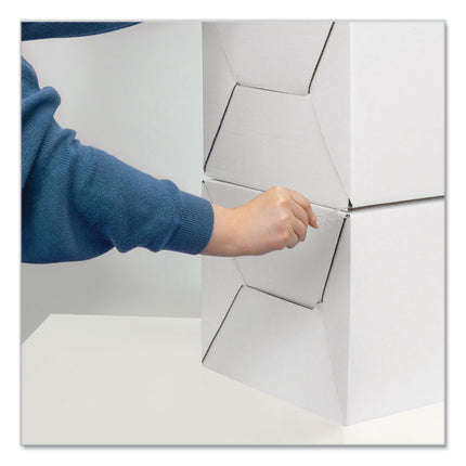 Stor/drawer Steel Plus Extra Space-Savings Storage Drawers, Letter Files, 14" X 25.5" X 11.5", White/blue, 6/carton