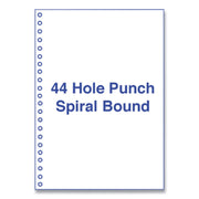 Perforated and Punched Laser Cut Sheets, 44-Hole Side Punched, 20 lb Bond Weight, 8.5 x 11, White, 500/Ream