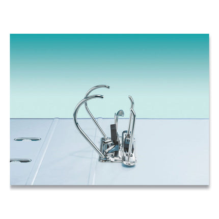 European A4 Lever-Arch Two-Ring Binder, 3" Capacity, 11.7 X 8.27, Black Marble