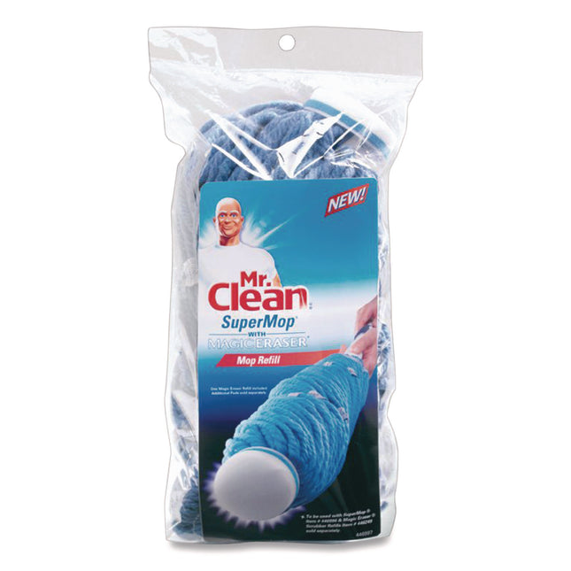 Supermop With Magic Eraser Mop Refill, Cotton, Blue