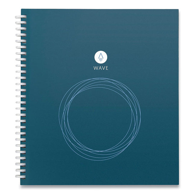 Wave Smart Reusable Notebook, Dotted Rule (4 sq/in), Blue Cover, (40) 9.5 x 8.5 Sheets