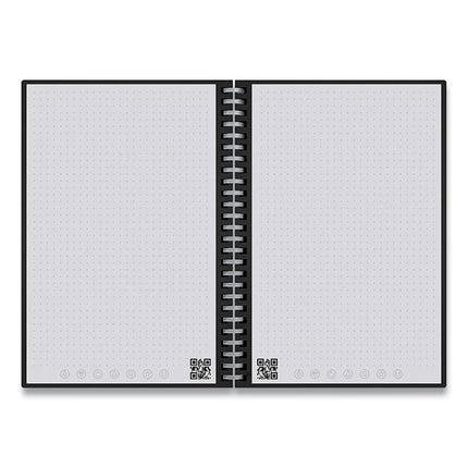 Wave Smart Reusable Notebook, Dotted Rule (4 sq/in), Blue Cover, (40) 9.5 x 8.5 Sheets