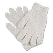 PRO CTPS400/NLW SERIES NATURAL WHITE STRING KNIT GLOVES, 7 GAUGE, SMALL, WHITE, 12 PAIRS