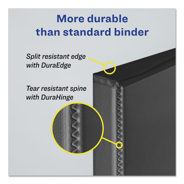 Durable Non-View Binder With Durahinge And Slant Rings, 3 Rings, 1" Capacity, 11 X 8.5, Green