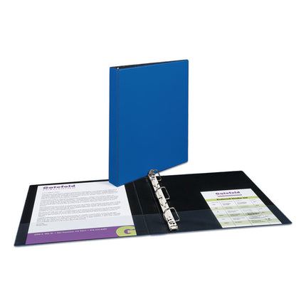 Durable Non-View Binder With Durahinge And Slant Rings, 3 Rings, 1" Capacity, 11 X 8.5, Blue
