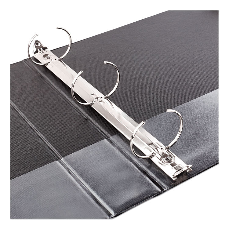Economy Non-View Binder With Round Rings, 3 Rings, 1" Capacity, 11 X 8.5, Black, (4301)