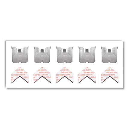Claw Drywall Picture Hanger, Stainless Steel, 15 lb Capacity, 5 Hooks and 5 Spot Markers