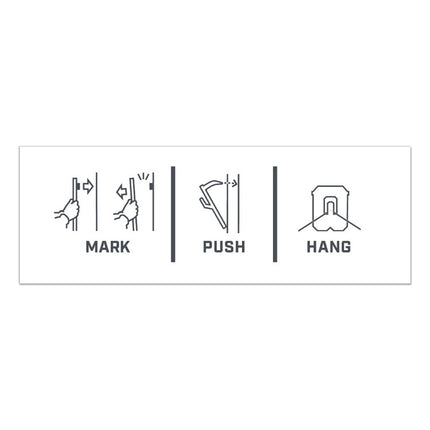 Claw Drywall Picture Hanger, Stainless Steel, 25 lb Capacity, 4 Hooks and 4 Spot Markers,