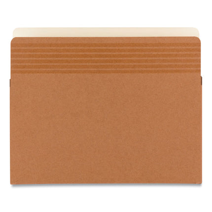 Easy Grip Pockets, 3.5" Expansion, Letter Size, Redrope, 25/box