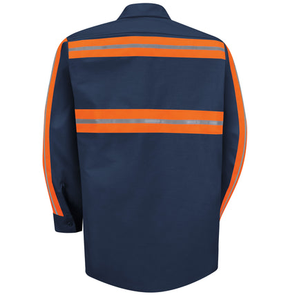 Red Kap® Long Sleeve Enhanced Visibility Shirt / SP14ON