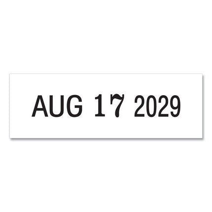 Self-Inking Date Stamp, 5 Years, 1" X 0.38", Black Ink