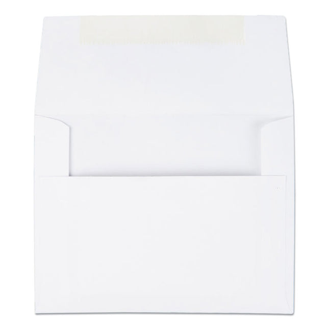 Greeting Card/invitation Envelope, A-2, Square Flap, Gummed Closure, 4.38 X 5.75, White, 100/box