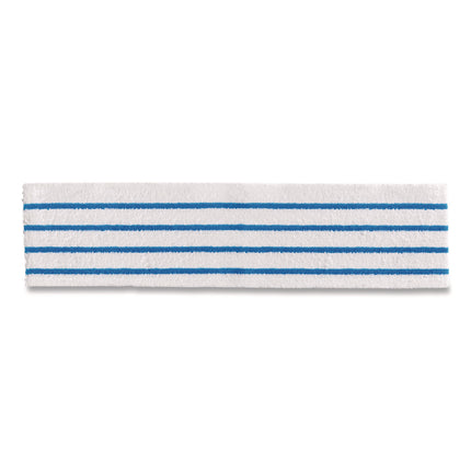 Disposable Microfiber Pad, 4.75 x 19, White/Blue Stripes, 50/Pack, 3 Packs/Carton