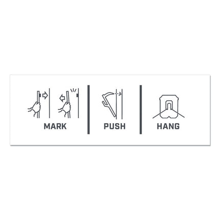 Claw Drywall Picture Hanger, Stainless Steel, 45 lb Capacity, 3 Hooks and 3 Spot Markers