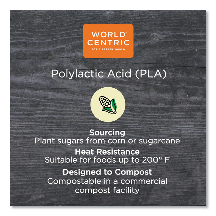 PLA Clear Cold Cups, 10 oz, Plastic, Clear, 1,000/Carton