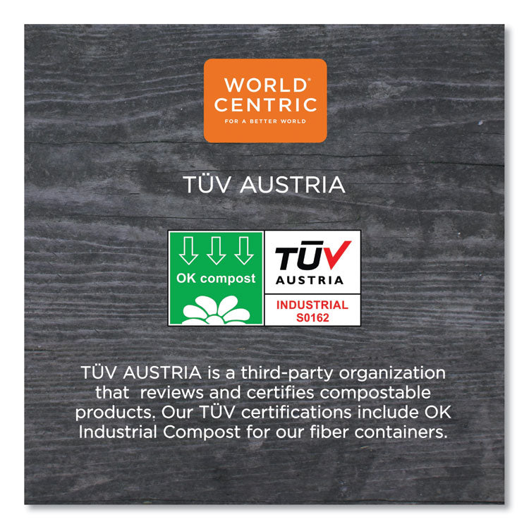 Fiber Trays, PLA Lined, PFAS Free, 9.1 x 7.1 x 0.7, Natural, Paper, 500/Carton