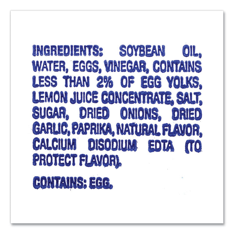 Mayo Real Mayonnaise, 0.44 oz Packet, 200/Box