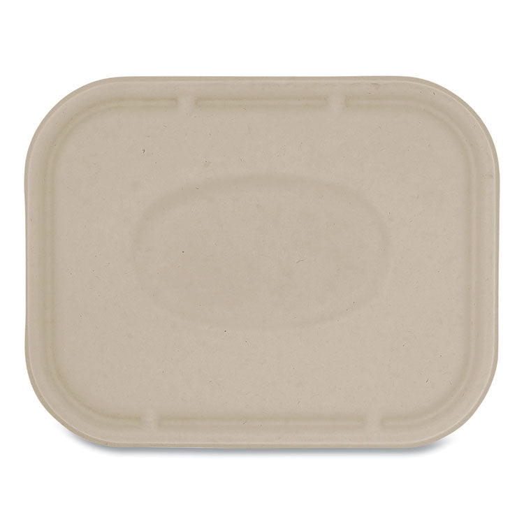 Fiber Lids for Fiber Containers, 7.8 x 10.1 x 0.5, Natural, Paper, 400/Carton