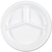 7350012636700, SKILCRAFT Waterproof Paper Plates, 10.25" dia, White, 500/Box