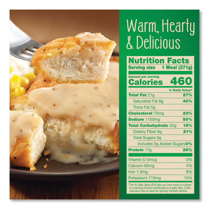 Country Fried Chicken and Gravy, 13.1 oz Bowl, 5/Pack