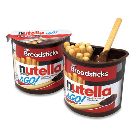 Hazelnut Spread and Breadsticks, 1.8 oz Single-Serve Tub, 16/Pack