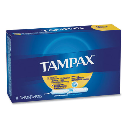 Cardboard Applicator Tampons, Regular, 10/box