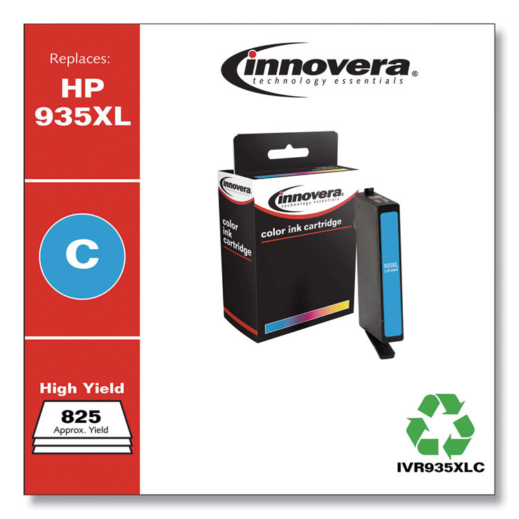 Remanufactured Cyan Ink, Replacement for 935 (C2P20AN), 400 Page-Yield