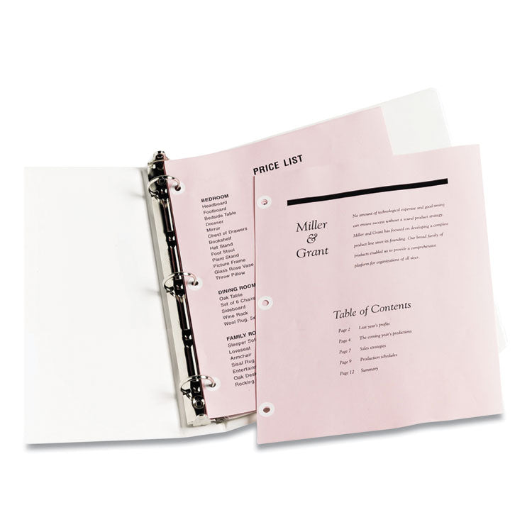 Dispenser Pack Hole Reinforcements, 0.25" Dia, White, 200/Pack, (5729)