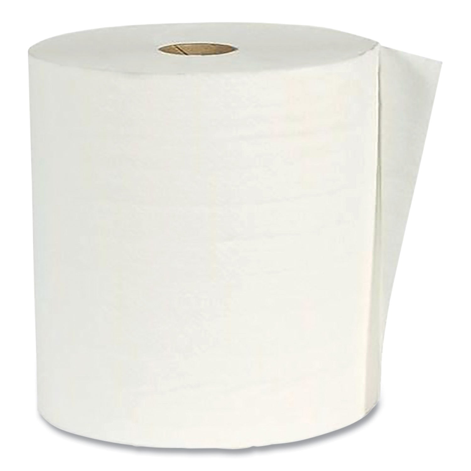 Hardwound Paper Towel Roll, Virgin Paper, 1-Ply, 7.88" X 800 Ft, White, 6/carton