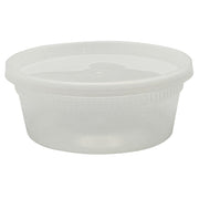 Empress Heavy Duty Deli Containers 8 oz, Clear, Combo Pack 240 / cs