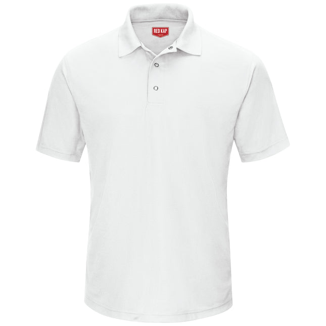 Red Kap® Men's Short Sleeve Performance Knit® Gripper-Front Polo / SK74WH