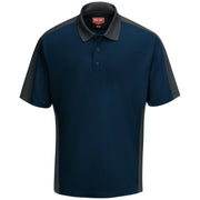 Red Kap® Men's Short Sleeve Performance Knit® Two-Tone Polo / SK54NC