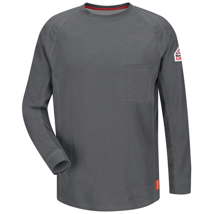 Bulwark® iQ Series® Comfort Knit Men's FR Long Sleeve T-Shirt / QT32CH