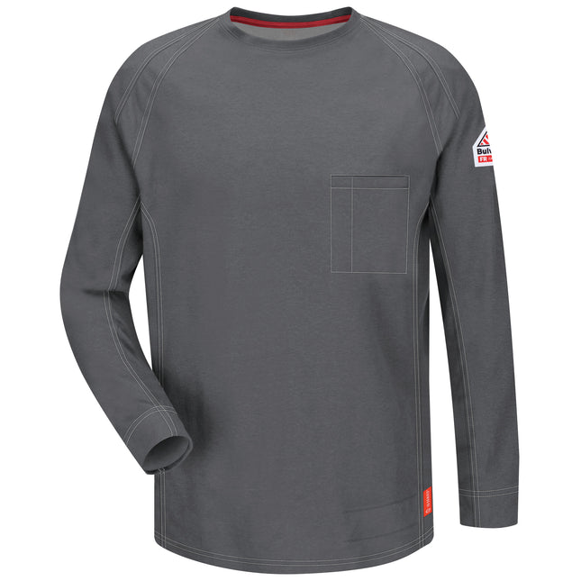 Bulwark® iQ Series® Comfort Knit Men's FR Long Sleeve T-Shirt / QT32CH