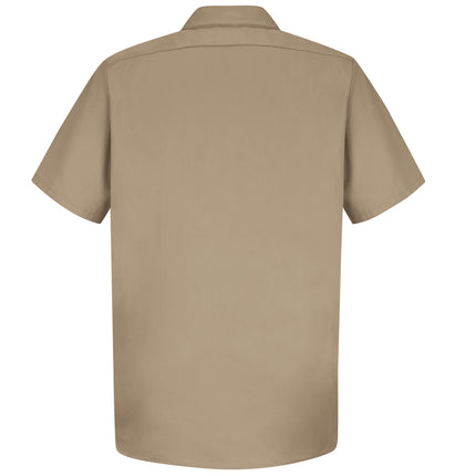 Red Kap® Men's Short Sleeve Wrinkle-Resistant Cotton Work Shirt / SC40KH