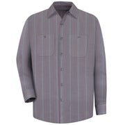 Red Kap® Men's Long Sleeve Industrial Stripe Work Shirt / SP14CR