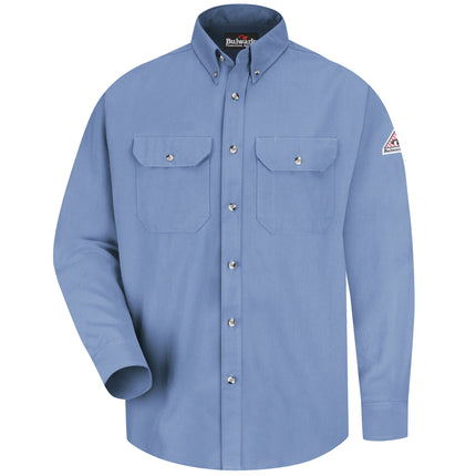 Bulwark® Men's Midweight FR Dress Uniform Shirt CAT 2 / SMU2LB