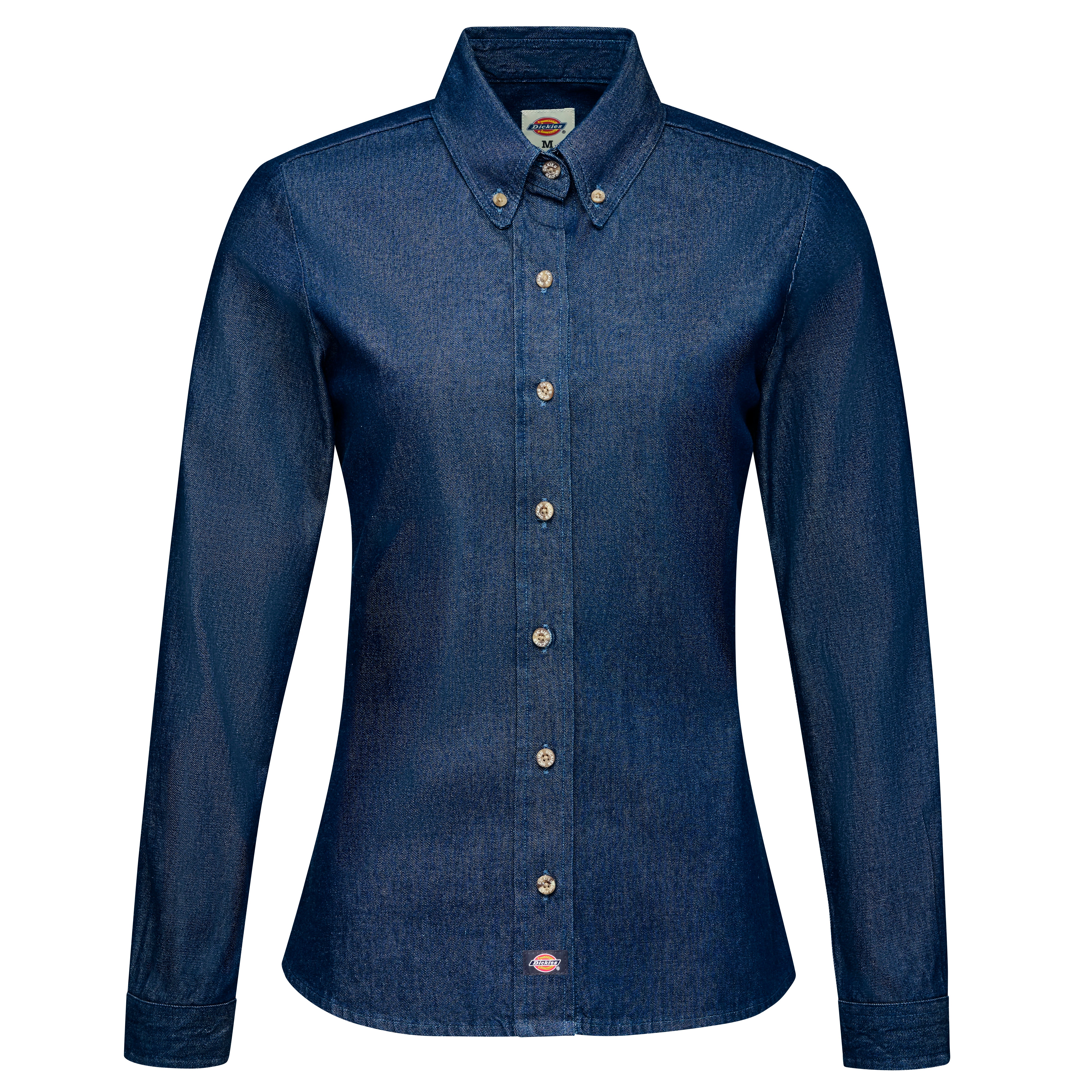 Dickies® Women's Denim Long Sleeve Work Shirt / FL30RB