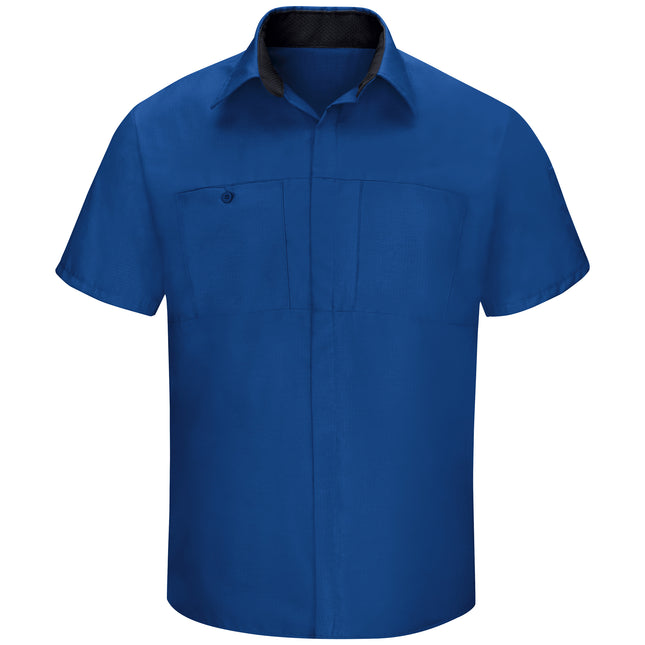 Red Kap® Men's Short Sleeve Performance Plus Shop Shirt With Oilblok Technology / SY42RB