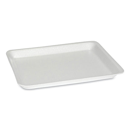 Supermarket Tray, #8S, 10.5 x 8.25 x 0.7, White, Foam, 500/Carton