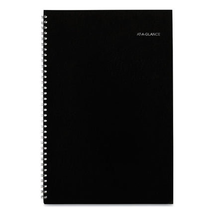 DayMinder Monthly Planner, Ruled Blocks, 12 x 8, Black Cover, 14-Month: Dec 2024 to Jan 2026