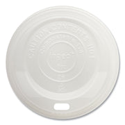 PLA Lids for Hot Cups, Fits 8 oz Hot Cups, Plastic, White, 1,000/Carton
