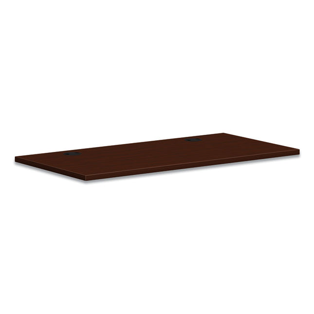 Mod Worksurface, Rectangular, 48w x 24d, Traditional Mahogany