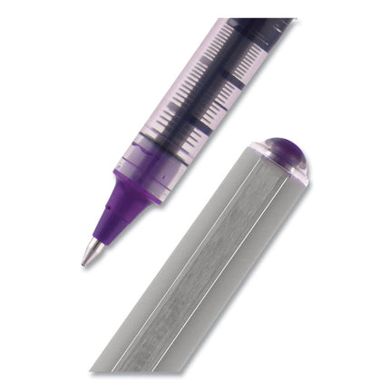 VISION Rollerball Pen, Stick, Fine 0.7 mm, Assorted Ink and Barrel Colors, 5/Pack