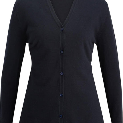 EDWARDS LADIES V-NECK LONG CARDIGAN