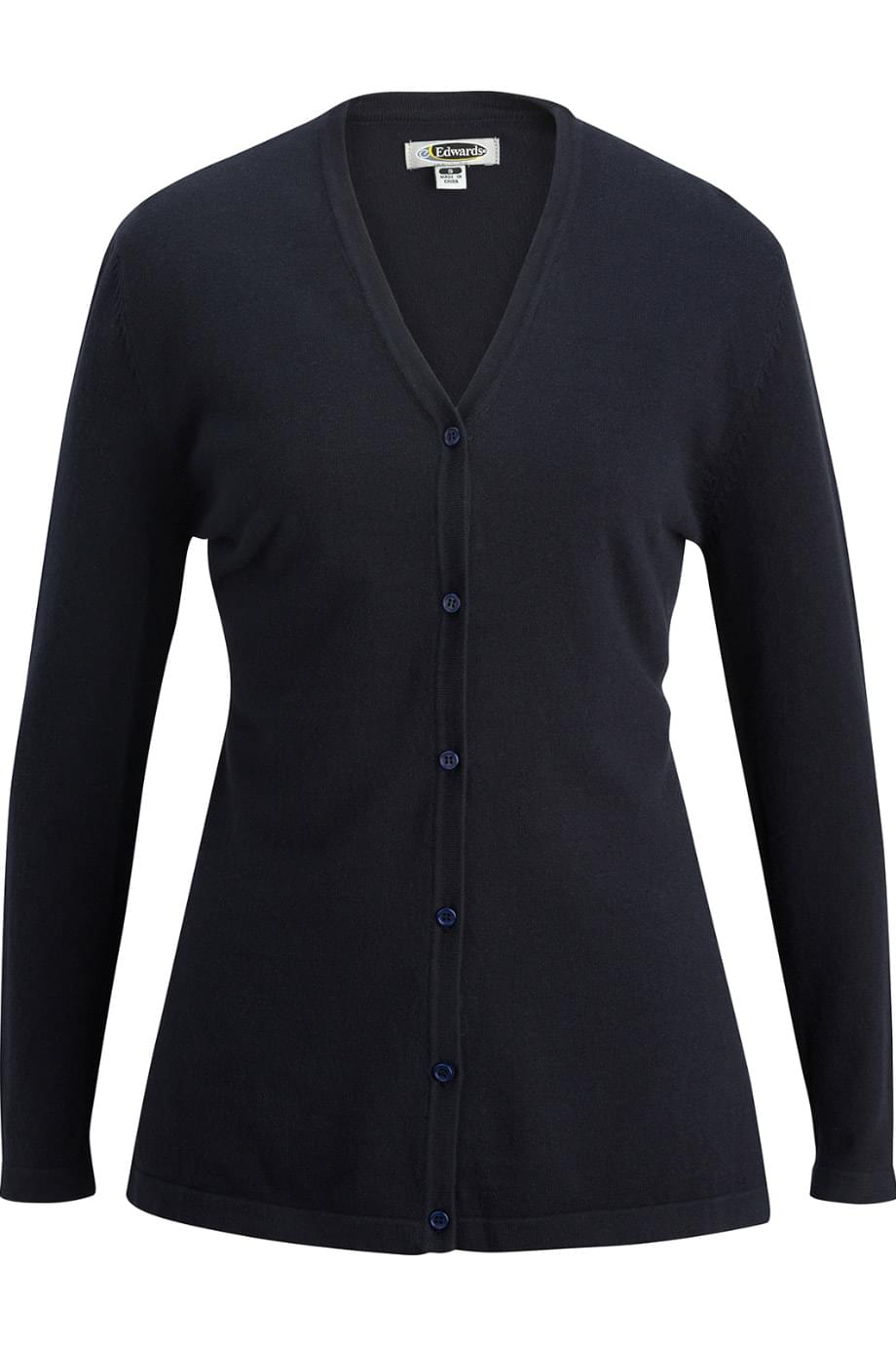 EDWARDS LADIES V-NECK LONG CARDIGAN