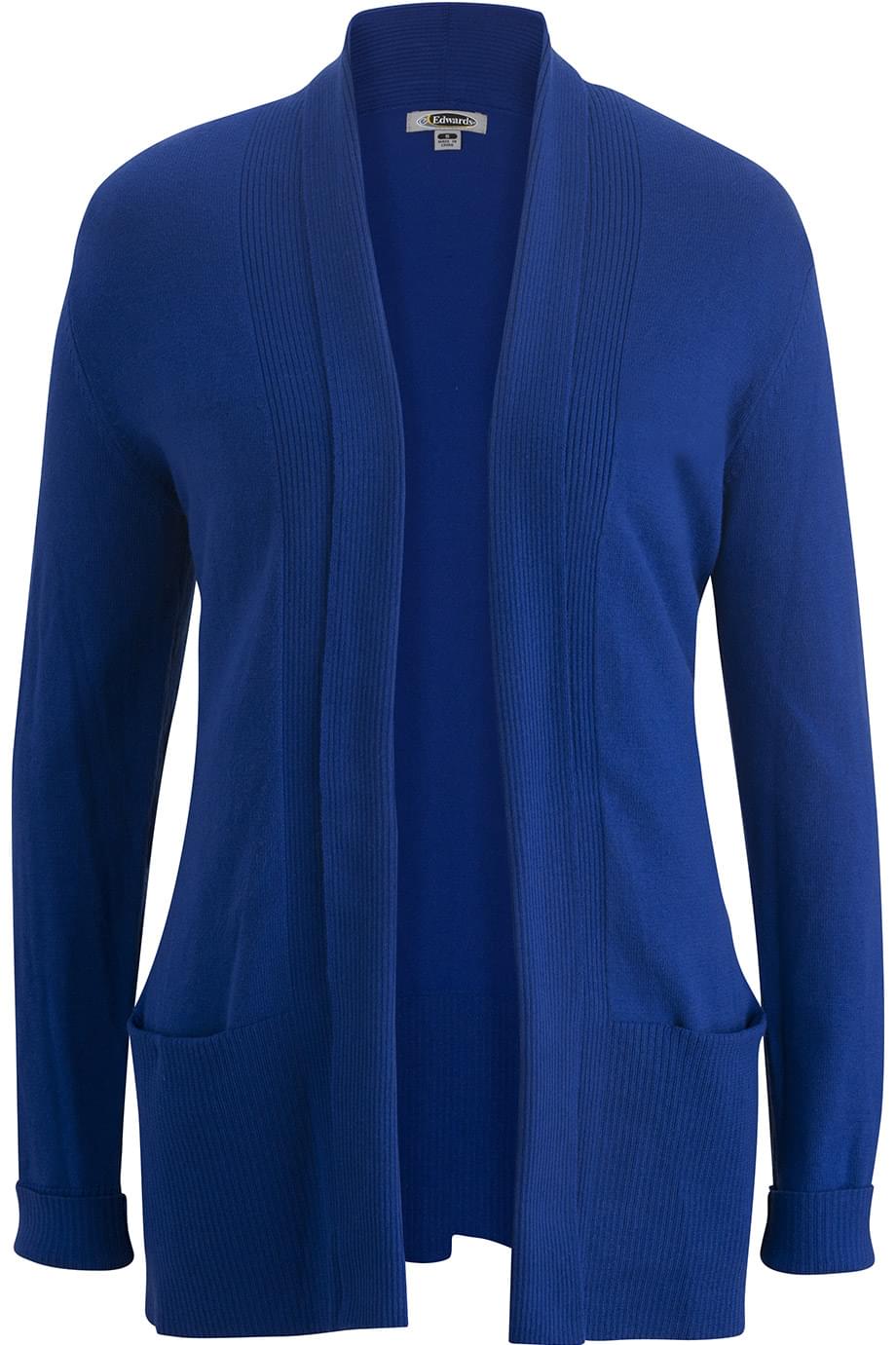 EDWARDS TRI BLEND LADIES SHAWL COLLAR CARDIGAN