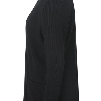 EDWARDS LADIES OPEN CARDIGAN ACRYLIC SWEATER