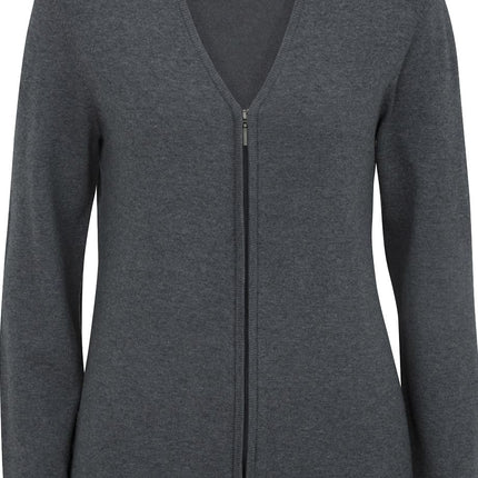 EDWARDS LADIES FULL ZIP V-NECK CARDIGAN SWEATER